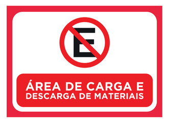 Loading and unloading -Company signboard vector - Informational Sign Vector – Clean and Professional Corporate 