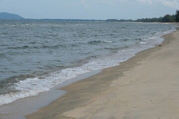 Sandy beach and sea for background