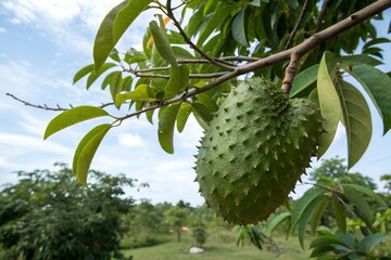 soursop fruit on the tree