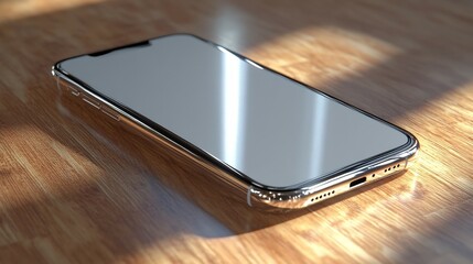 Accessibilitythemed phone mockup featuring clean screen designed for inclusivity and adaptability with ample space for diverse app or content designs