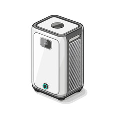 Fototapeta premium Modern Air Purifier Design Clean Air Solution for Home and Office