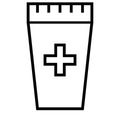 Obraz premium Medical Pill Container Icon