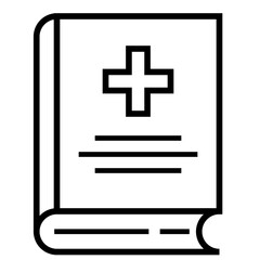 Obraz premium Medical book icon