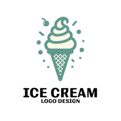 Ice Cream Vector Logo Design