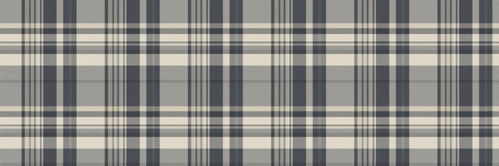 Silk check tartan background, realistic seamless plaid fabric. Pure textile texture vector pattern in pastel and light colors.