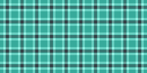 Obraz premium Majestic textile check background, mexican texture fabric seamless. Backdrop pattern tartan plaid vector in teal and dark colors.