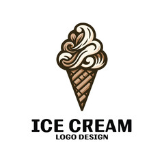 Ice Cream Vector Logo Design