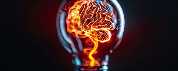 Conceptual art of thoughts transforming into reality, imagination, creation