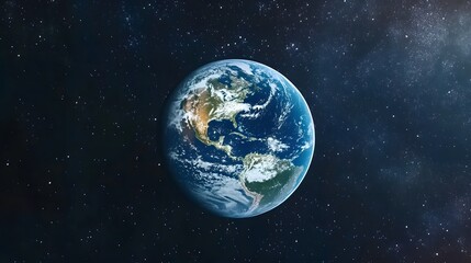 57. A stunning view of Earth from outer space
