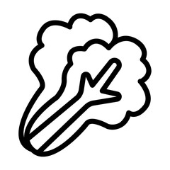 lettuce Line Icon