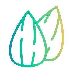 almond Line Gradient Icon