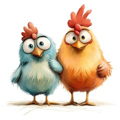 funny cartoon chicken