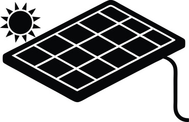 solar charger vector icon.