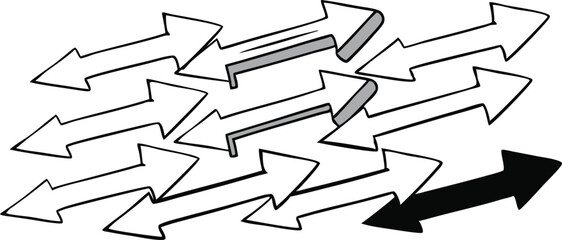 seamless pattern with arrows