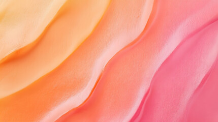 orange and pink cream texture. Ice cream texture