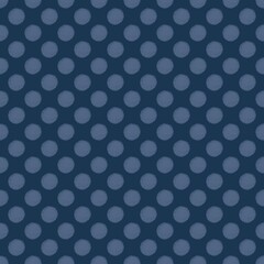 blue vintage polka dots seamless pattern. classic textured pattern design for fabric, textile, wallpaper, wrapping paper, and print