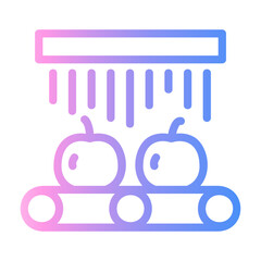 food washing Line Gradient Icon