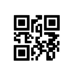qr code on white background