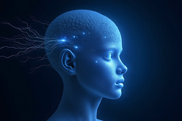 Obraz premium Future of ai virtual realm digital art and sci-fi innovations explored