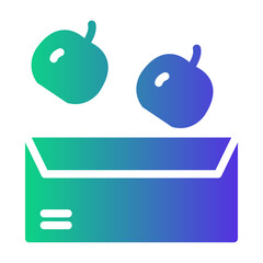 fruit packaging Gradient icon