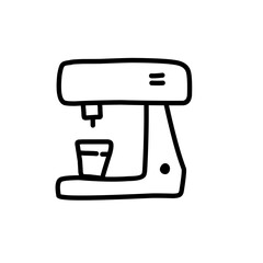 electronics doodle line icon
