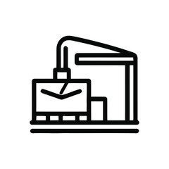 Obraz premium Abstract Architecture Icon Outline Isolated with transparent background design