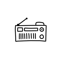 electronics doodle line icon