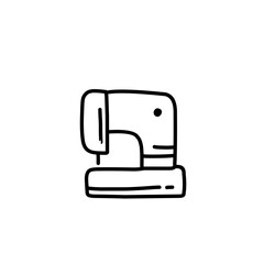 electronics doodle line icon