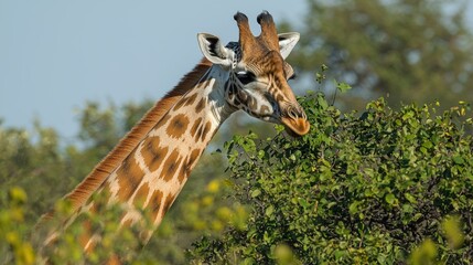 Fototapeta premium Giraffe in African Savanna
