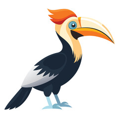 Obraz premium Hornbill isolated on white background
