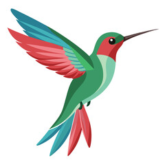 Obraz premium Hummingbird isolated on white background