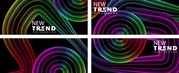 Abstract Background, Abstract gradient geometric shape circle background. Modern futuristic background. Can be use for landing page, book covers, brochures, flyers, magazines, any brand