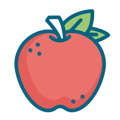 apple vector illustrations. simple design. icon
