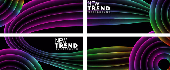 Abstract Background, Abstract gradient geometric shape circle background. Modern futuristic background. Can be use for landing page, book covers, brochures, flyers, magazines, any brand