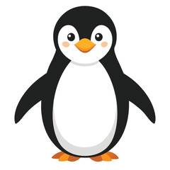 Penguin isolated on white background