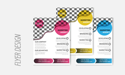 Professional Business Flyer Template Modern Corporate & Marketing Design creative colorful flyer vector template in A4 size and layout
