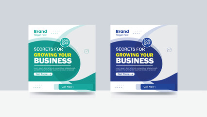 Obraz premium Business social media post banner cover Instagram post design template 