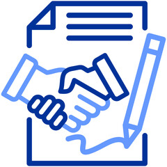 Obraz premium Contract Icon