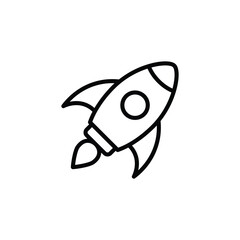 Rocket icon. Space ship vector icon	
