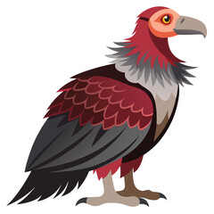 Vulture isolated on white background