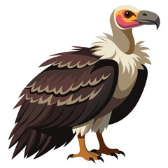 Vulture isolated on white background