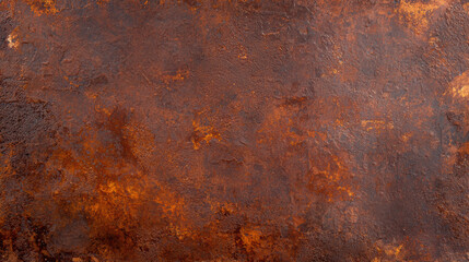 A textured surface featuring rich, warm tones of rust and brown, conveying a sense of age and depth.
