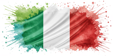 Watercolor Splash Flag of Italy Isolated on Transparent Background

Italian Flag Watercolor Style – Artistic Splash Transparent PNG