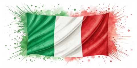 Watercolor Splash Flag of Italy Isolated on Transparent Background

Italian Flag Watercolor Style – Artistic Splash Transparent PNG