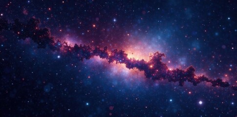 Naklejka premium Celestial canvas stretched across the inky blackness, stars twinkling like diamonds scattered across velvet darkness , cosmos, vastness, galaxy