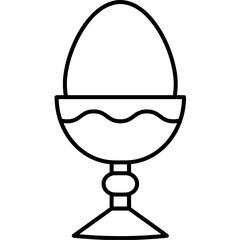 easter egg in a glass