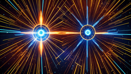 Minimal Tech Sphere &ndash; Abstract Neon Energy Core