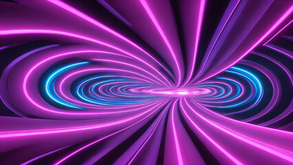 Futuristic Energy Core &ndash; Glowing Digital System Center