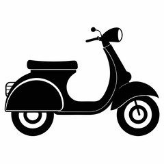vintage scooter vector