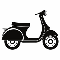 vintage scooter vector